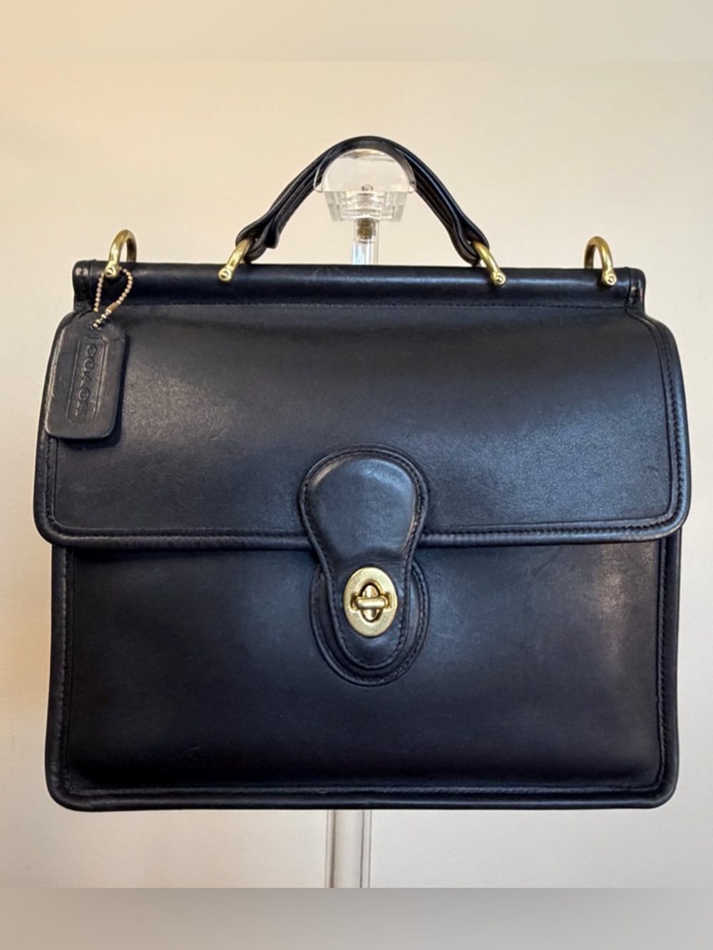 Vintage COACH Willis Top Handle Black Crossbody Costa Rica 9927 EUC - Picture 4 of 17